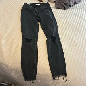 black skinny jeans